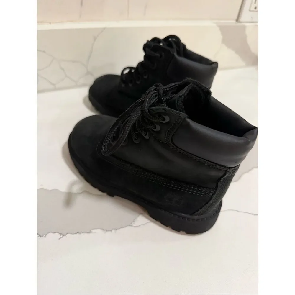 Timberland Waterproof PrimaLoft® Toddler Boots | Black Nubuck | Toddler Size 10